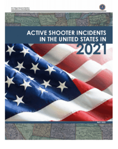 USDOG/FBI Active Shooter incidents in the US 2021 posted on A.S.R.S. - Active Shooter Response System